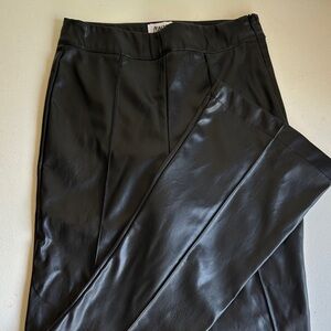 Princess Polly Sleek Black Faux Leather Pants
